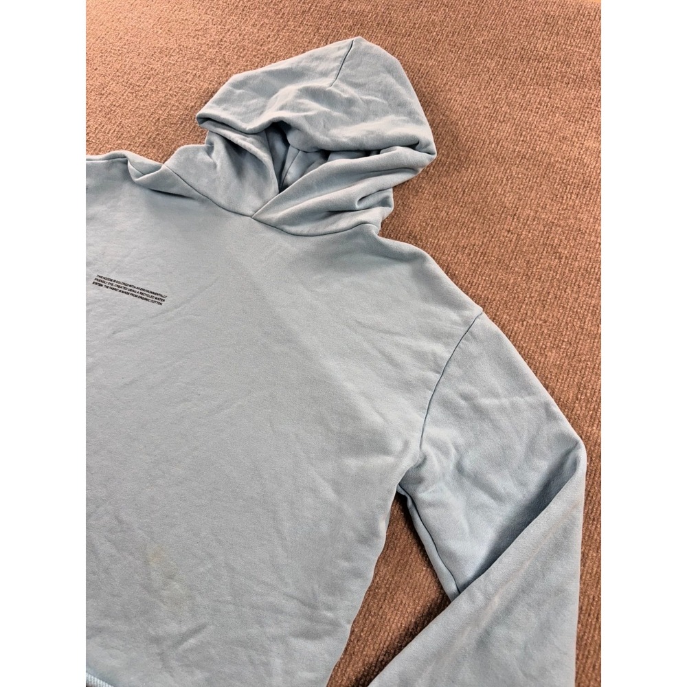Pangaia Hoodie Small Blue Organic Cotton Peppermint Treated‎ Pullover Sweatshirt